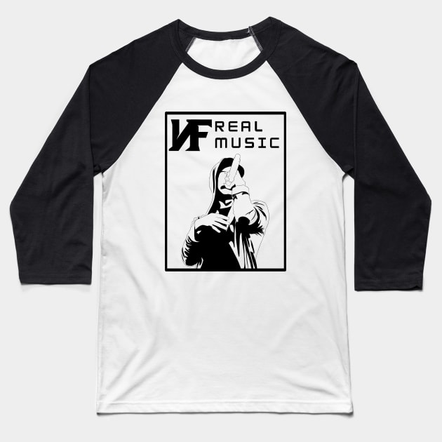 NF Real Music Art Baseball T-Shirt by Lottz_Design 